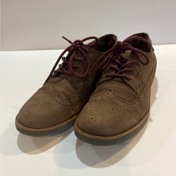 Ralph Lauren Flat Suede Lace/Ups 8 - Picture 1 of 6